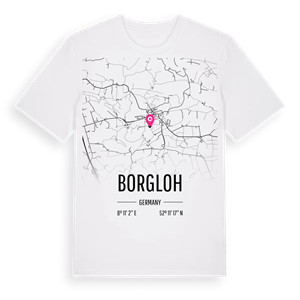 Borgloh karta t-shirt – ekologisk bomull t-shirt från Pinshirt