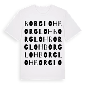 Borgloh ordlek t-shirt – ekologisk bomull t-shirt från Pinshirt