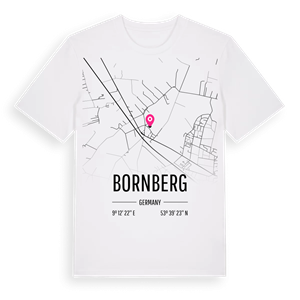 Bornberg karta t-shirt – ekologisk bomull t-shirt från Pinshirt