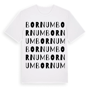 Bornum ordlek t-shirt – ekologisk bomull t-shirt från Pinshirt