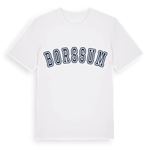 Borssum college t-shirt – ekologisk bomull t-shirt från Pinshirt