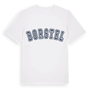 Borstel college t-shirt – ekologisk bomull t-shirt från Pinshirt