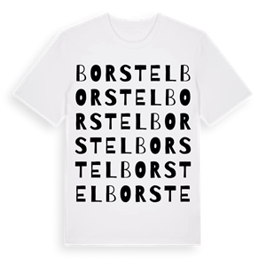 Borstel ordlek t-shirt – ekologisk bomull t-shirt från Pinshirt