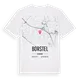 Borstel karta t-shirt
