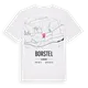 Borstel karta t-shirt