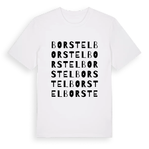 Borstel ordlek t-shirt – ekologisk bomull t-shirt från Pinshirt