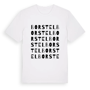 Borstel ordlek t-shirt – ekologisk bomull t-shirt från Pinshirt