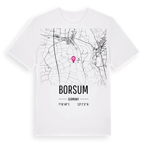Borsum karta t-shirt – ekologisk bomull t-shirt från Pinshirt