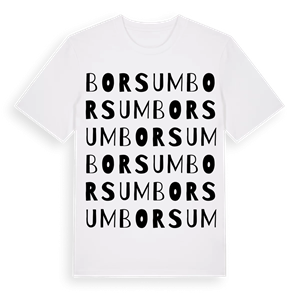 Borsum ordlek t-shirt – ekologisk bomull t-shirt från Pinshirt