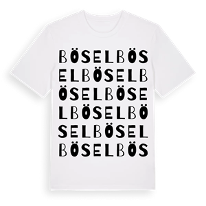 Bösel ordlek t-shirt – ekologisk bomull t-shirt från Pinshirt