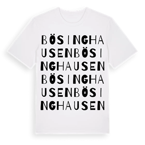 Bösinghausen ordlek t-shirt – ekologisk bomull t-shirt från Pinshirt