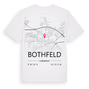 Bothfeld karta t-shirt – ekologisk bomull t-shirt från Pinshirt