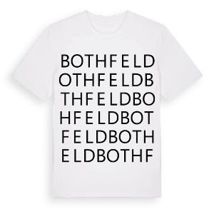 Bothfeld ordlek t-shirt – ekologisk bomull t-shirt från Pinshirt