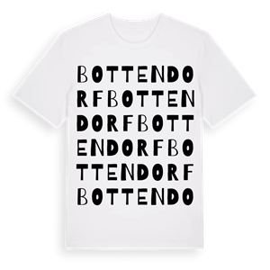 Bottendorf ordlek t-shirt – ekologisk bomull t-shirt från Pinshirt