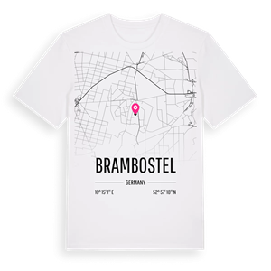 Brambostel karta t-shirt – ekologisk bomull t-shirt från Pinshirt