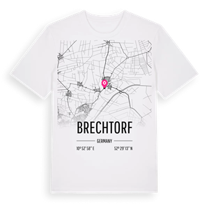Brechtorf karta t-shirt – ekologisk bomull t-shirt från Pinshirt