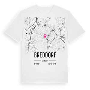 Breddorf karta t-shirt – ekologisk bomull t-shirt från Pinshirt