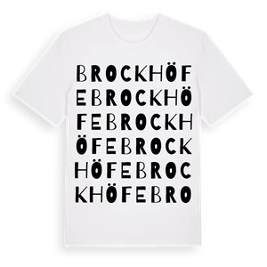 Brockhöfe ordlek t-shirt – ekologisk bomull t-shirt från Pinshirt