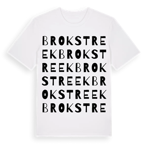 Brokstreek ordlek t-shirt – ekologisk bomull t-shirt från Pinshirt