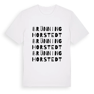 Brünninghorstedt ordlek t-shirt – ekologisk bomull t-shirt från Pinshirt