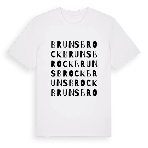 Brunsbrock ordlek t-shirt – ekologisk bomull t-shirt från Pinshirt