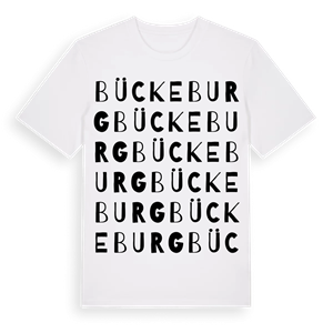 Bückeburg ordlek t-shirt – ekologisk bomull t-shirt från Pinshirt