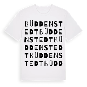 Büddenstedt ordlek t-shirt – ekologisk bomull t-shirt från Pinshirt