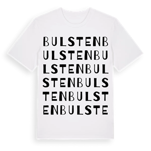 Bulsten ordlek t-shirt – ekologisk bomull t-shirt från Pinshirt
