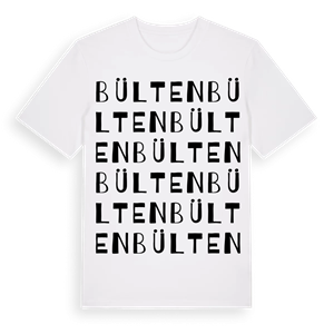 Bülten ordlek t-shirt – ekologisk bomull t-shirt från Pinshirt