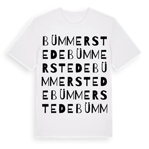 Bümmerstede ordlek t-shirt – ekologisk bomull t-shirt från Pinshirt
