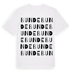 Bunde ordlek t-shirt – ekologisk bomull t-shirt från Pinshirt