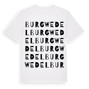 Burgwedel ordlek t-shirt – ekologisk bomull t-shirt från Pinshirt