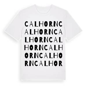 Calhorn ordlek t-shirt – ekologisk bomull t-shirt från Pinshirt