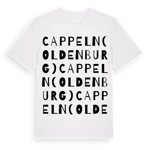 Cappeln (Oldenburg) ordlek t-shirt – ekologisk bomull t-shirt från Pinshirt