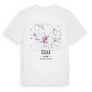 Celle karta t-shirt – ekologisk bomull t-shirt från Pinshirt