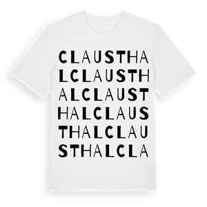 Clausthal ordlek t-shirt – ekologisk bomull t-shirt från Pinshirt