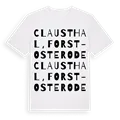 Clausthal, Forst-Osterode ordlek t-shirt