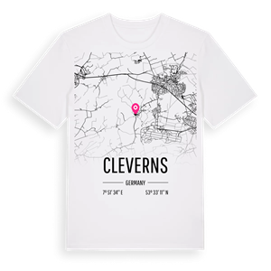 Cleverns karta t-shirt – ekologisk bomull t-shirt från Pinshirt