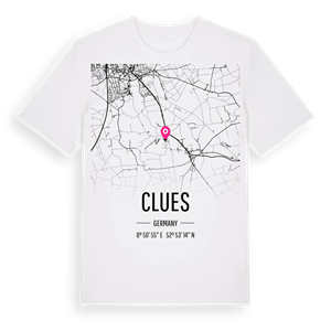 Clues karta t-shirt – ekologisk bomull t-shirt från Pinshirt