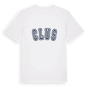 Clus college t-shirt – ekologisk bomull t-shirt från Pinshirt