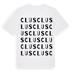 Clus ordlek t-shirt – ekologisk bomull t-shirt från Pinshirt