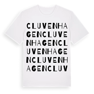 Cluvenhagen ordlek t-shirt – ekologisk bomull t-shirt från Pinshirt