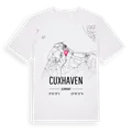 Cuxhaven karta t-shirt
