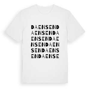 Daensen ordlek t-shirt – ekologisk bomull t-shirt från Pinshirt