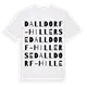 Dalldorf-Hillerse ordlek t-shirt