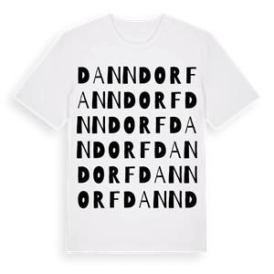 Danndorf ordlek t-shirt – ekologisk bomull t-shirt från Pinshirt