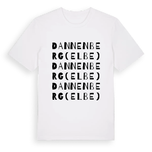 Dannenberg (Elbe) ordlek t-shirt – ekologisk bomull t-shirt från Pinshirt