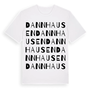 Dannhausen ordlek t-shirt – ekologisk bomull t-shirt från Pinshirt