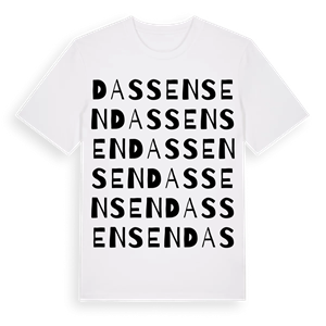 Dassensen ordlek t-shirt – ekologisk bomull t-shirt från Pinshirt