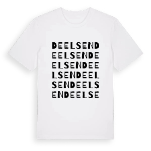 Deelsen ordlek t-shirt – ekologisk bomull t-shirt från Pinshirt